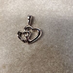 💕📿 Silver hearts necklace pendant
